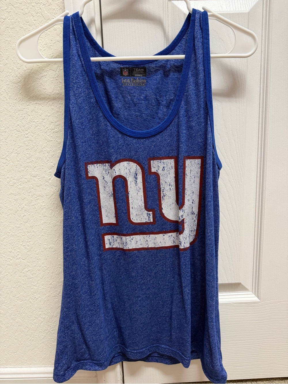 NFL Blue New York Giants Logo Racerback Tank
